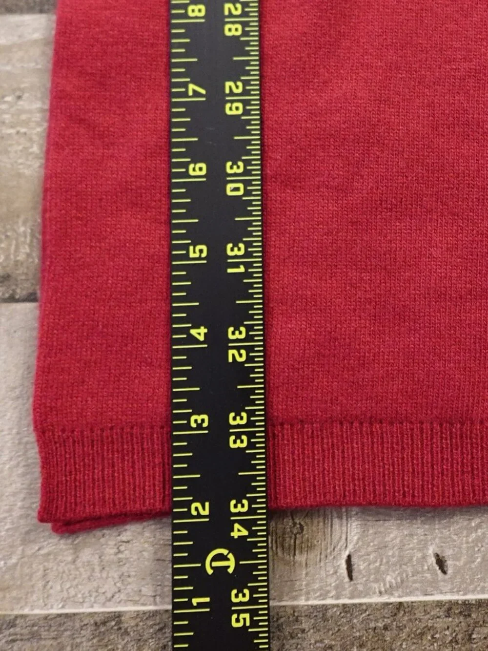 Lacoste Wool Cashmere Blend Scarf Red 68” Logo Luxury Winter Unisex